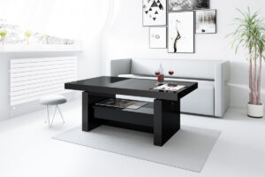 Table basse 2 en 1 relevable et extensible 120-170 cm AVERSA