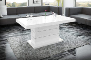 Table basse 2 en 1 relevable et extensible 120-170 cm MATERA LUX
