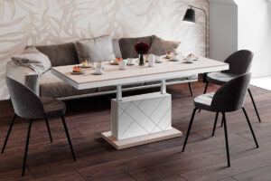 Table basse 2 en 1 extensible et relevable 120-170 cm MATERA MAX