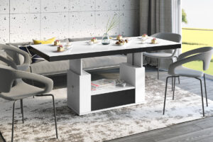 Table basse 2 en 1 relevable et extensible 120-170 cm MALAGA