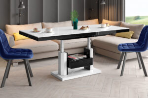 Table basse 2 en 1 relevable et extensible 120-170 cm QUADRO MAX
